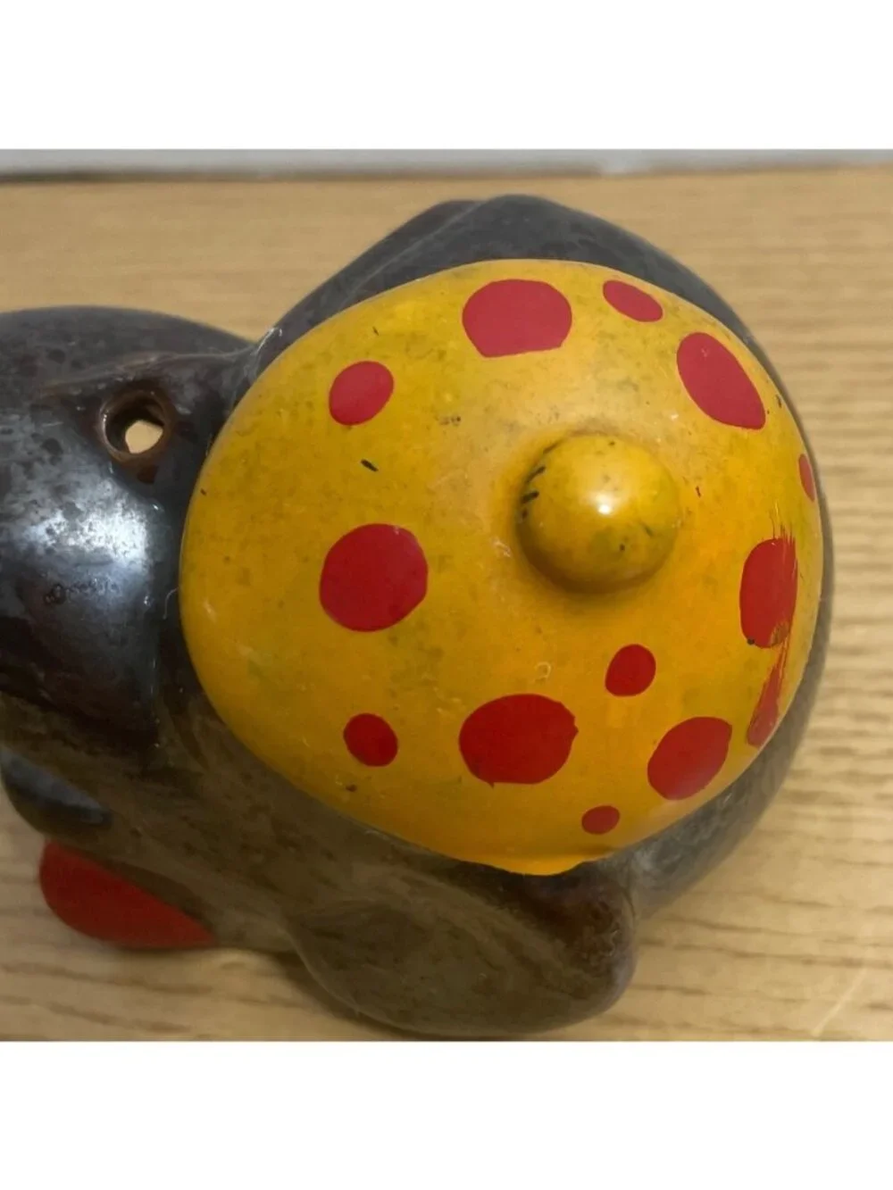 Vtg Smoking Monkey Figural Ashtray Redware Clay Japan 1950s Mid Century MCM